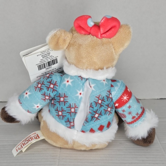 New Set 2 Dan Dee Clarice and Rudolph Red Nosed Reindeer Light Up Musical Plush - Picture 11 of 15